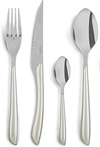 Amefa ECLAT Putting on The Glitz Luxe Metallic Silver 16 Piece Stainless Steel Cutlery Set