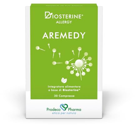 Prodeco Pharma Biosterine ALLERGY A-REMEDY 30 Compresse - Integratore Alimentare base di Biosterine, Ribes nero, Quercetina, Rutina e Piantaggine