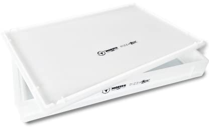 MOESTA-BBQ 19277 PizzaBox Set - Teigling-Gärbox mit Deckel - 60 x 40 x 7 cm -Stapelbare Teig-Ballen-Behälter für Pizza