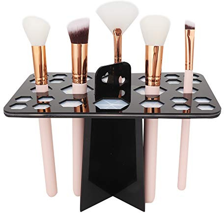 Sèche-brosse, Noir 26 Trous Séchage à L'air Brosse de Maquillage Séchage Cosco Support de Brosse Cosmétique Support pour Sécher De Brochas De Maquillaje
