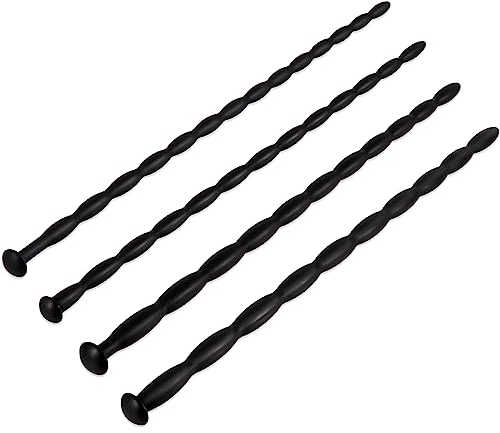 Greenpinecone Silikon Harnröhren Dilatoren 4 Stück, Mehrere Größen Sexspielzeug Set für Männer