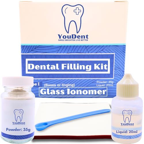 Tooth Filling Repair Kit | Tooth Repair Kit | Dental Repair Kit | Glass Ionomer | Filling Kit for Teeth | Dentist Tools, Dental Glue, Dental Filling | Glass Repair