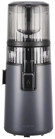 Hurom H70ST Nouveau Slow Juicer | Presse à froid électrique | Extracteur de jus pour légumes et fruits | Capacité de 1,8 L | Fonction d'extraction automatique | Sans BPA | Garantie 15ans | Gris Titane