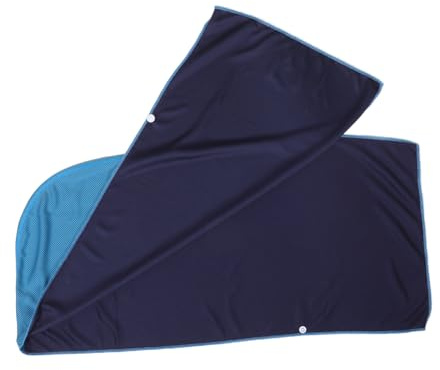 Abaodam Serviette de Refroidissement à Capuche pour Cou Visage Serviette de Sport Respirante et Absorbante pour Entraînement pour Activités Extérieures et Gym Bleu