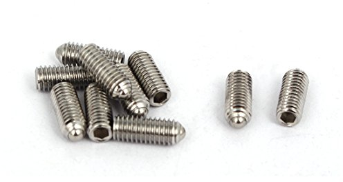 sourcing map 10stk M5x12mm 304Edelstahl Sechskant Madenschraube Set Schraube Feder Kugel DE de