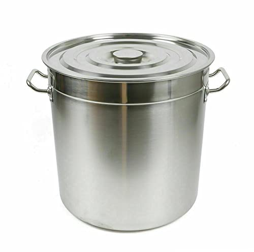Kochtopf XXL Edestahl Suppentopf 35 Liter Induktion Universaltopf mit Deckel Groß Edelstahltopf Ø 36 cm Höhe 35 cm Topf