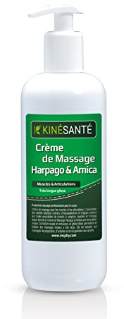 KINÉSANTÉ - Crème Harpago Arnica 500 ml – Crème de Massage Muscles et Articulations – Harpagophytum Arnica Huiles Essentielles – Après Sport