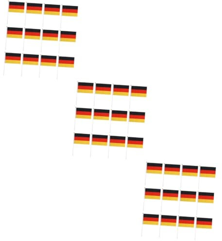 MAGICLULU 150 Stk Kleine Country-picks Wm-handheld-flagge Dekorative Fahnen Für Draußen Deutschland Weht Mit Fahnen Handgehaltener Stock Handheld-länderflaggen Zeichen Büro Italien Miniatur