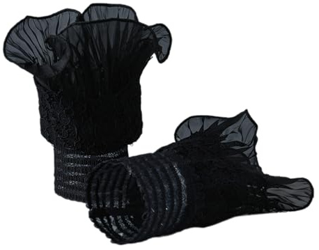 LUOFENG Poignets à Manches détachables en Dentelle, Fausses Manches à Volants, Coudes, Protection Solaire, Gants, décorations, Printemps Automne