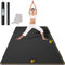 CAMBIVO Yogamatte XXL, Yoga Matte 183cm x 122cm x 12mm, Trainingsmatte Fitnessmatte Extra-Dick, Breite Sportmatte Rutschfest, TPE Gymnastikmatte mit Handtuch, für Pilates, Gym, Zuhause, Workout