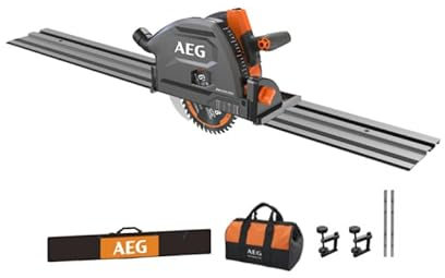 Scie circulaire plongeante AEG sans fil BKS18PBL 4935493529 avec rail 1,5m