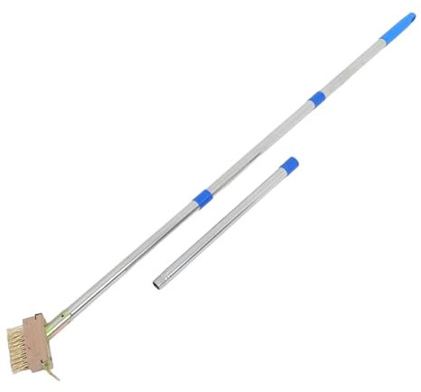 Mipcase Brosse De Nettoyage Manuelle À Poils en Acier pour Un Démoussement Efficace des Trottoirs Et des