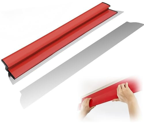 Spatola da 40 cm per Stucco Muro, Attrezzi per Cartongesso e Rasatura, Cazzuola per Stucco, Attrezzi Muratore, Dotata di Lama Sostituibile