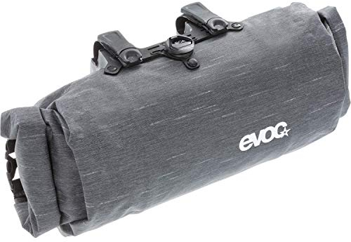 EVOC HANDLEBAR PACK BOA Lenkertasche Fahrradtasche für zusätzlichen Stauraum (Größe: M, 2,5L Stauraum, BOA FIT SYSTEM, beidseitiger Schnellzugriff, wasserfest und schmutzabweisend), Carbon Grau