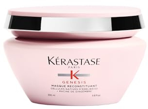 KERASTASE Genesis Hair Mask | Anti-Breakage & Strengthening For Weak or Damaged Hair | Nourishes, Detangles, and Hydrates Hair | For Weakened Hair | Masque Reconstituant | 6.8 Fl Oz