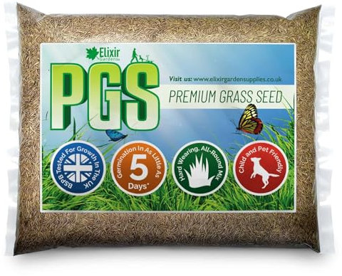 Elixir Gardens Lawn Patch Repair Premium Fast-Growing Grass Seed 100g Bag
