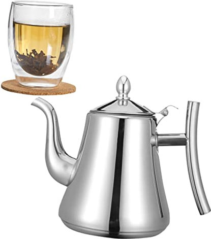 Bollitore elettrico bollitore elettrico brocca in vetro con coperchio bottiglie d'acqua isolate in acciaio inossidabile macchina per il caffè espresso teiera in metallo bollitore per caffè concentr