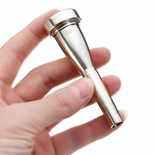 RuiJOTWAT Bocchino per tromba 3C per accessori per strumenti a fiato argento