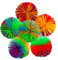 BCOATH 1 Satz 10st Sehnige Bälle Für Kinder Regenbogen Fadenförmige Kugel Bälle Spielzeug Affen Stretch-Spielzeug Affenartige Bälle Sensorischer Fidgets-Ball Hüpft Flauschig Colorful