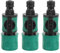 XIAQICA 3 Pièces Raccord Tuyau D'arrosage avec Vanne de Régulation 15mm Adaptateur Robinet Tuyau Arrosage Raccord Rapide Arrosage pour Tuyaux d'eau de 1/2 Pouce Raccords Rapides Tuyau