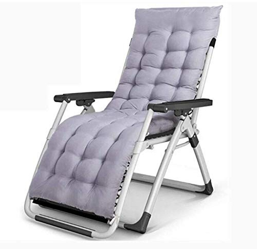 UHRLGHS Sun Loungers,Camping Chairs Garden Loungers Folding Chair Deck Chair Sunloungers,Patio Lounger Chair with Outdoor Beach Camping Chair(Black+Gray Cotton pad)