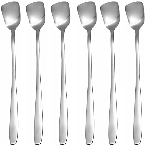 GRÄWE Königstein Lot de 6 cuillères à glace longues en acier inoxydable