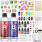 AOLLEN Epoxidharz Set Anfänger 2 teile 400 ml, Glasklar Resin harz Gießen Set Mit Epoxidharz Zubehör, Epoxidharz Formen, Farbe, Glitzer DIY Schmuckherstellung für Halskette, Ohrringe, Schlüsselbund