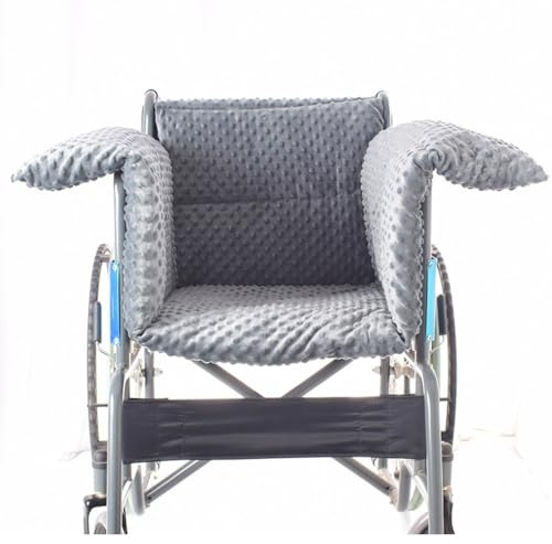 Fotrsta Coussin pour Fauteuil Roulant, Coussin Anti Escarres pour Fauteuil Prévient Les Ulcères De Pression avec Support Dorsal Intégré Lavable Réducteur De Pression