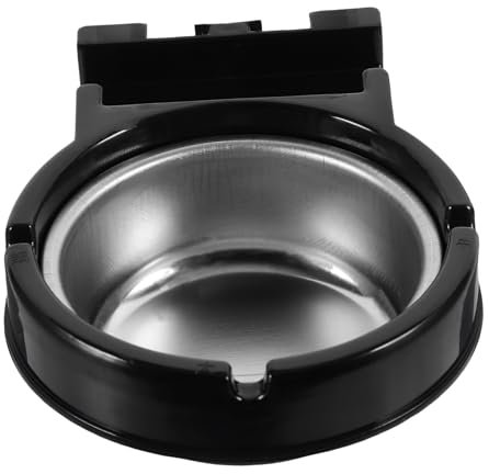Ash Tray - iplusmile Wall Mounted Ashtray for Home, Bathroom, Indoor and Outdoor Use - Black Metal Ashtray