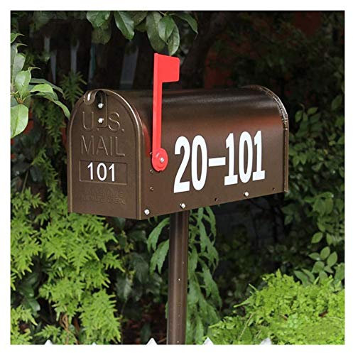 Buzón de correos Buzón de correos Buzón de correos decorativo de metal americano Buzón de correos retro Villa Buzón de periódicos Rain Milk para exteriores Buzón de correos exterior resistente a la i