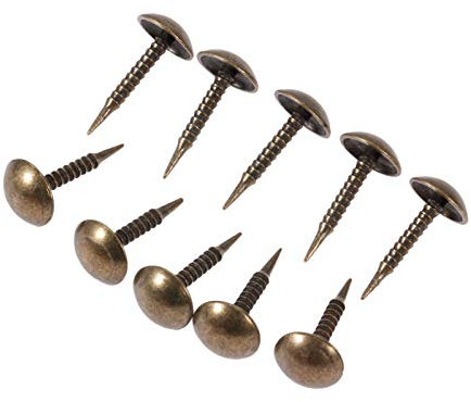 Dörrspik, möbelstänger och spikar tryckstift häftstift 100 st inredning spikjärn skruv spik vintage nål gängstift antik brons 815 mm soffa smyckeskrin dörr spik hårdvara