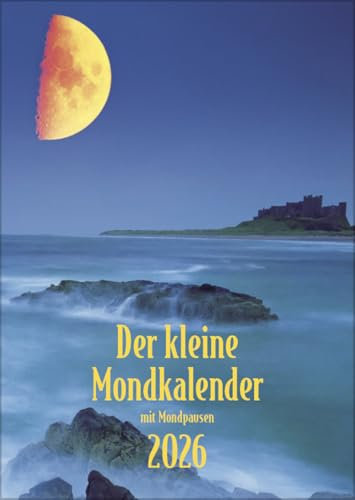 Der kleine Mondkalender - Taschenkalender 2026 - Korsch-Verlag - Eine Doppelseite pro Woche - 11 cm x 15,3 cm