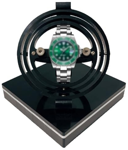 RKXKJ Caja giratoria automática para Relojes, con Mecanismo de Movimiento, Circunferencia de muñeca Ajustable, Temporizador de Apagado y Dispositivo Giratorio para Relojes automáticos y mecánicos.