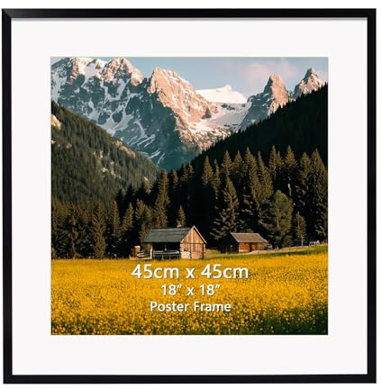 EYMPEU Ram 45 x 45, PVC-affischram, heminredning 1 stycke svart