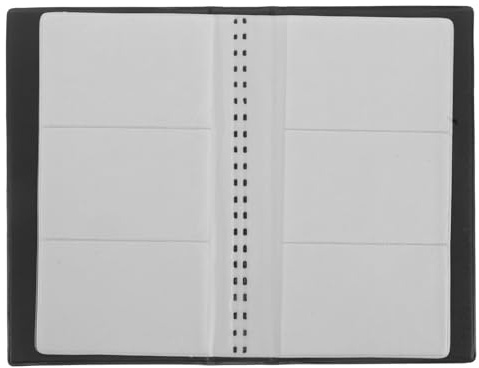 HIAKDOFT Porta Biglietti da Visita in PU con Capacità 160 Carte, Organizzatore Portatile Leggero per Uomini e Donne, Raccoglitore Professionale Antipolvere per Ufficio e Lavoro