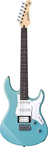 Yamaha Pacifica 112V Hochwertige E-Gitarre in elegantem Design für Einsteiger und Fortgeschrittene, mit 2 online Gitarrenstunden bei einem Lehrer der Yamaha Music School, in Sonic Blau