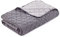 HOMELEVEL Tagesdecke Bett & Sofaüberwurf Bettüberwurf Sofa Tages Decken Betthusse XXL Decke Überwurf (240cm x 220cm, Grau/Dunkelgrau)