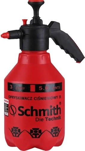 Schmith - Pulvérisateur à Pression Manuel 1,5l avec Valve - pour Jardinage et Travaux Domestiques - Brumisateur – Vaporisateur Herbe