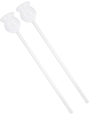 BUGUUYO 2stücke Sicherheitstrichter Glas Einfülltrichter Glastrichter Langtrichter Klarer Trichter Experimentiertrichter Für Schule Und Labor