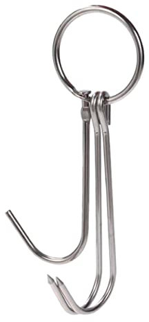 HOLIDYOYO 6pièces à Viande Acier Inoxydable Doubles Pour Séchage Et Rôtissage De Canard Et Viande Pour Barbecue Et Fumage Diamètre