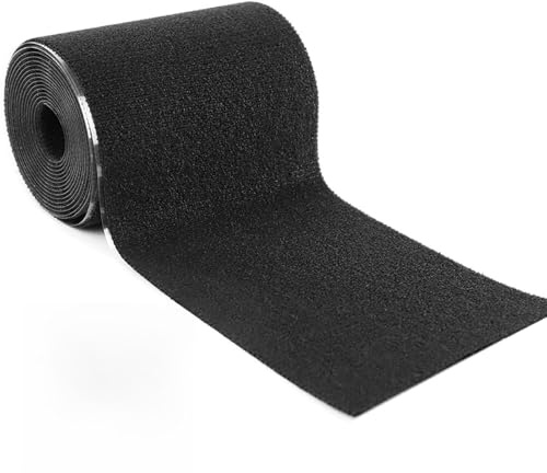 LIUYIDM Tissu Autocollant Reparation 10 cm * 1,6 m Tissu Imperméable Autocollant Nylon Bande Thermocollante Adhesif pour Meuble, Utilisé pour Rréparer Les Vêtements, Les Patchs de Canapé Noir