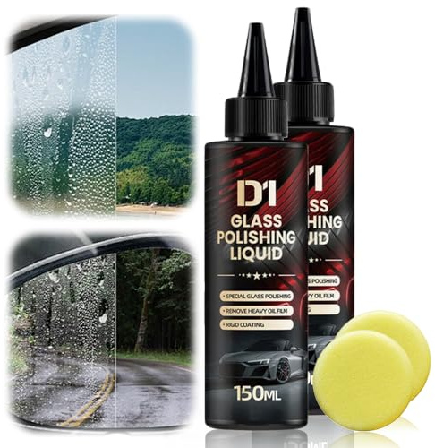 Liquide Lave Glace Voiture, Nettoyant Spécial Vitres et Miroirs, Film Oléophobe Pour Vitres D'automobiles, Nettoyant Vitre Voiture Idéal Contre la Poussière et la Pluie (2)