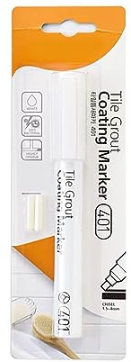 Fafeims Segnalino di Vernice per Malta Piastrella, Colorante e Sigillatore con Punta Stretta da 1,5-4 Mm, Adatta per il Bagno e le Piastrelle da 20g (Beige)