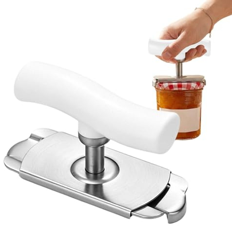 Apribottiglie da cucina, strumento per aprire il coperchio con impugnatura antiscivolo, per casa, cucina, casa, camper, viaggi, ristorante, preparazione di pasti commerciali, anziani e nonni
