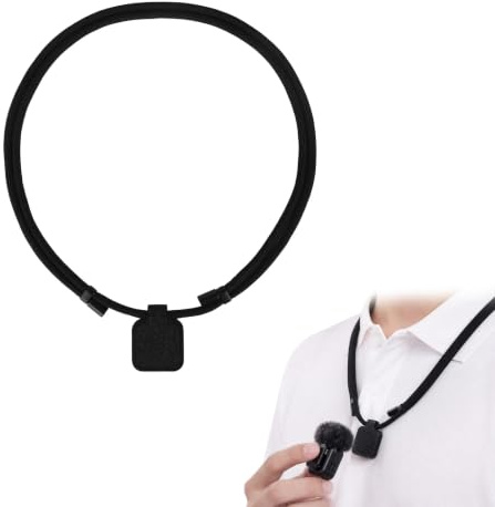 Magnético Correa Cuello Compatible con DJI Mic Mini, Ajustable Collar Lanyard Manos Libres Micrófono Inalámbrico Montaje Magnético Accesorios para Creadores Contenido Regalo