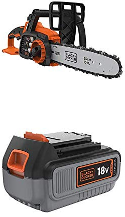 BLACK+DECKER GKC1825LB-XJ Elettrosega + BL4018 Batteria al Litio, 18 V, 4.0 Ah