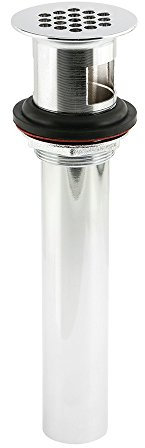 PRIME-LINE MP53250 Sink Strainer, Lavatory Grid Strainer, 1-14 in. x 8-12 in, Cast Brass, Chrome Plated, Pack of 1