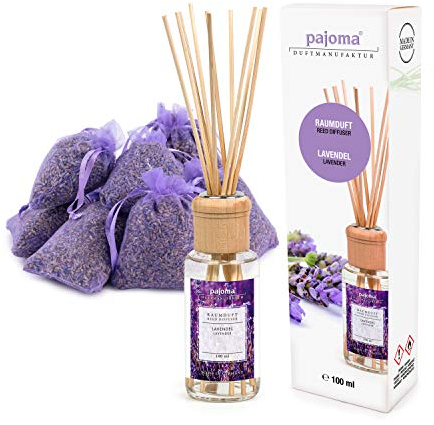 Pajoma 10 saquitos Lavanda Bolsa Sachets Plus Disponible con Aceite aromático habitación o Velas