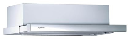 APELSON Campana Air 202 600 INOX/L Telescópica con 3 Niveles de Extracción Panel de Control Deslizante 2 Motores Iluminación LED Nivel Sonoro 60 db Ancho 60 cm Color Inox