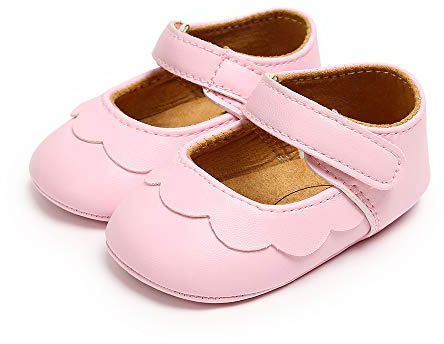 MASOCIO Baby Girl Shoes Mary Jane Infant Anti Slip First Walking Shoes